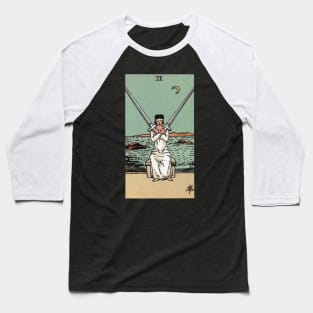 Two of Swords Tarot Baseball T-Shirt